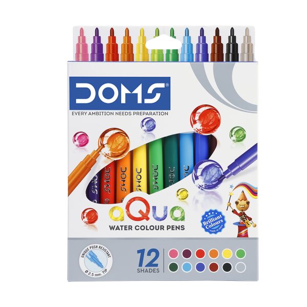 AquaWaterColourPens12Shades